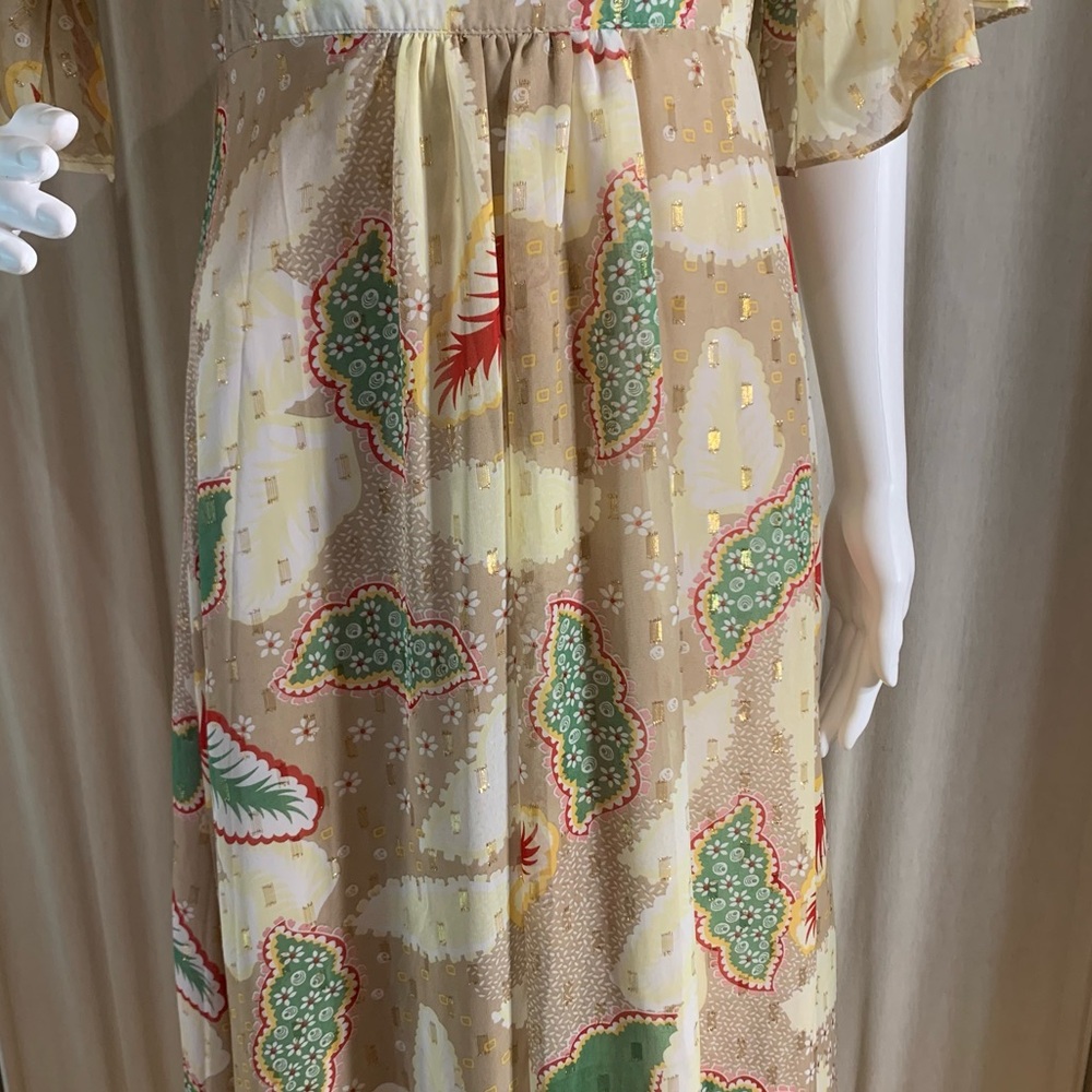 Botanical Pattern Maxi Dress - Picture 3 of 14